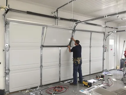 Garage Door Section Replacement in Kent