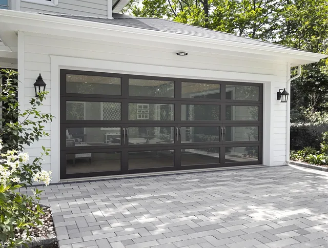 Kent Garage Door Repair design specialist presenting custom garage door options to Kent homeowner