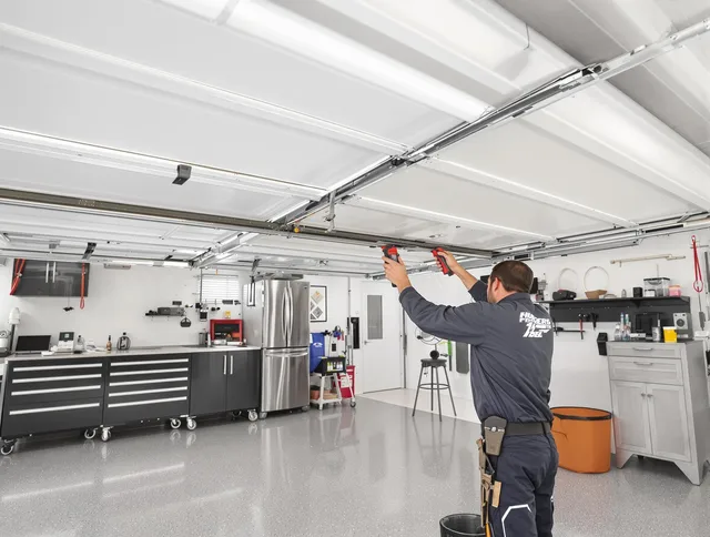 Overhead garage door repair service by Kent Garage Door Repair in Kent