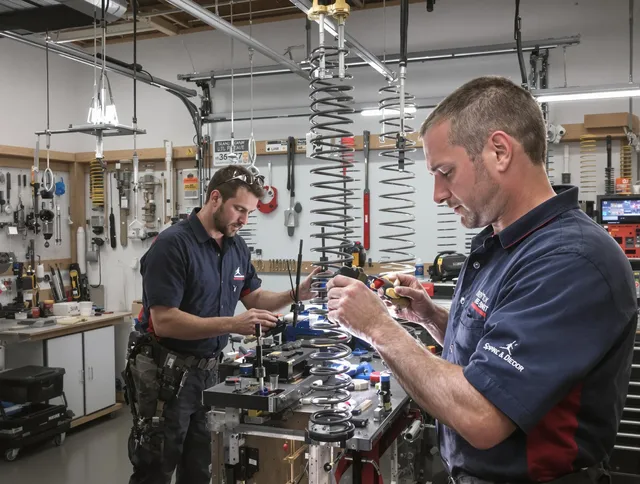 Garage door spring repair service by Kent Garage Door Repair in Kent